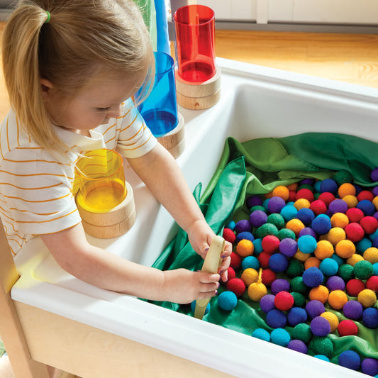 Sensory System - Table with Canopy, Tubes, Clips and Easel