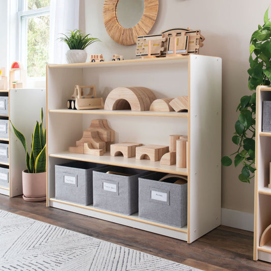 EdQ 3-Shelf Open Storage with Bins - 36"