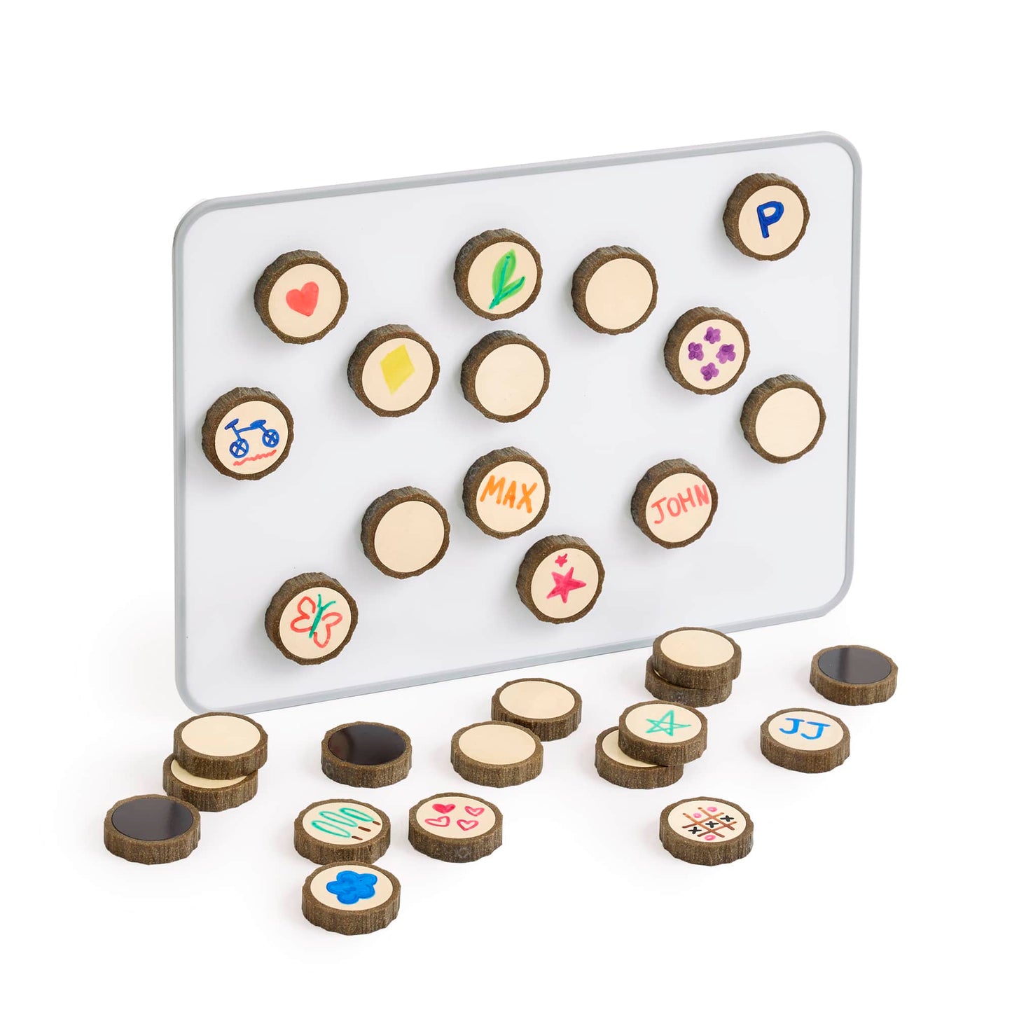 Magnetic Write-On Wood Cookies