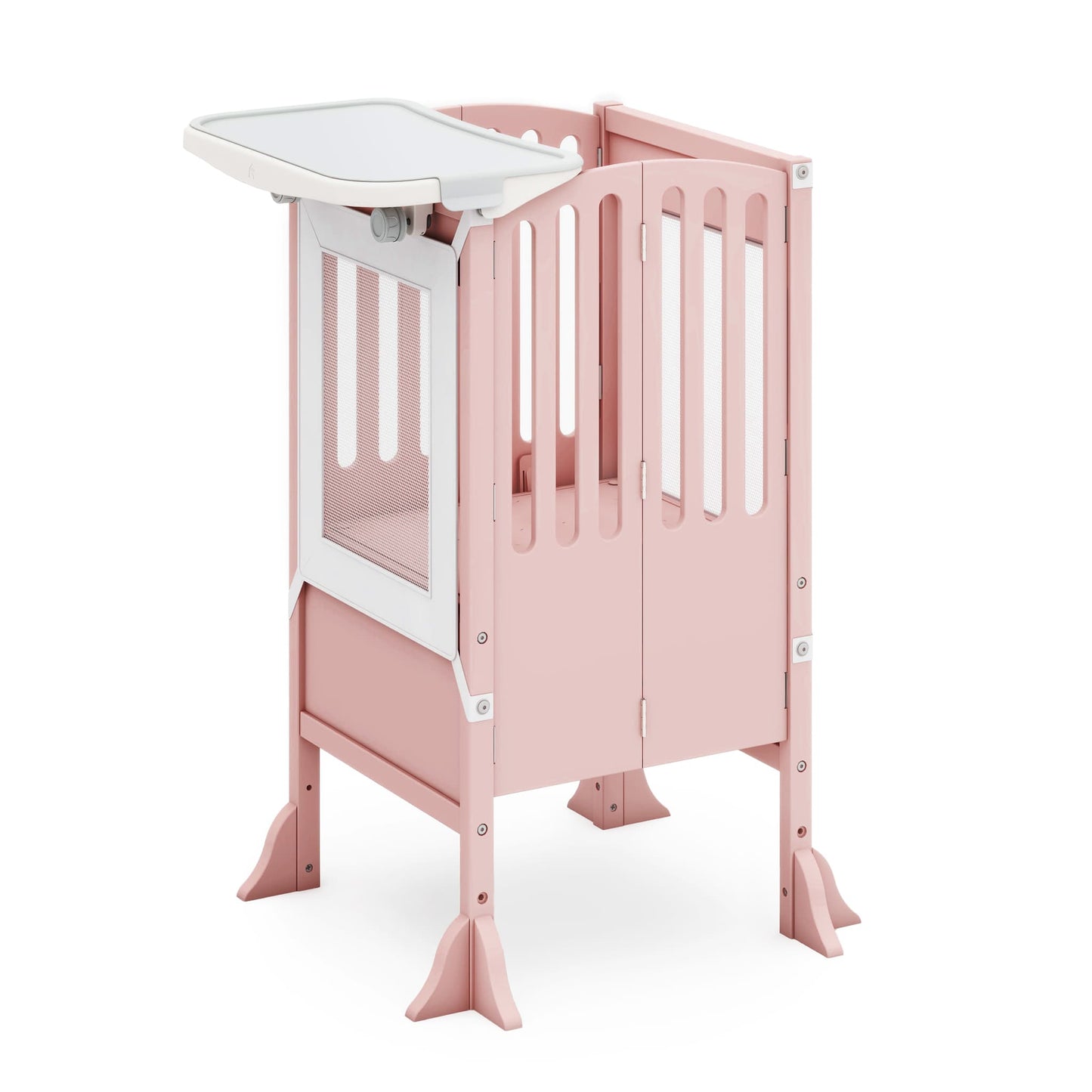 Contemporary Kitchen Helper Toddler Tower and Mealtime and Play Tray Bundle