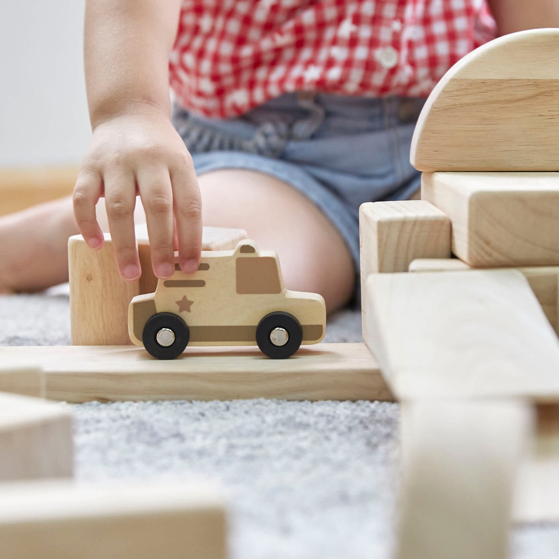 Mini Wooden Trucks - Set of 10
