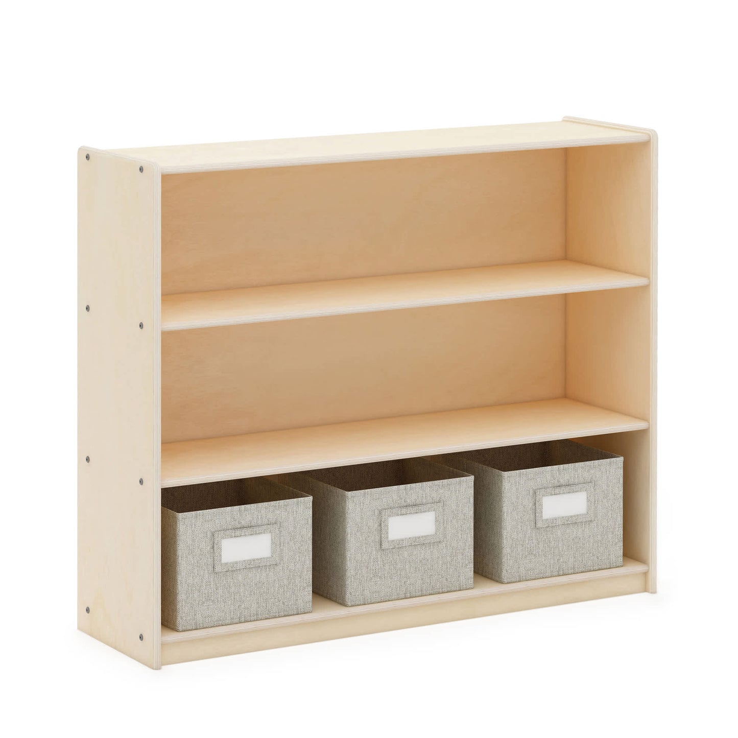 EdQ 3-Shelf Open Storage with Bins - 36"