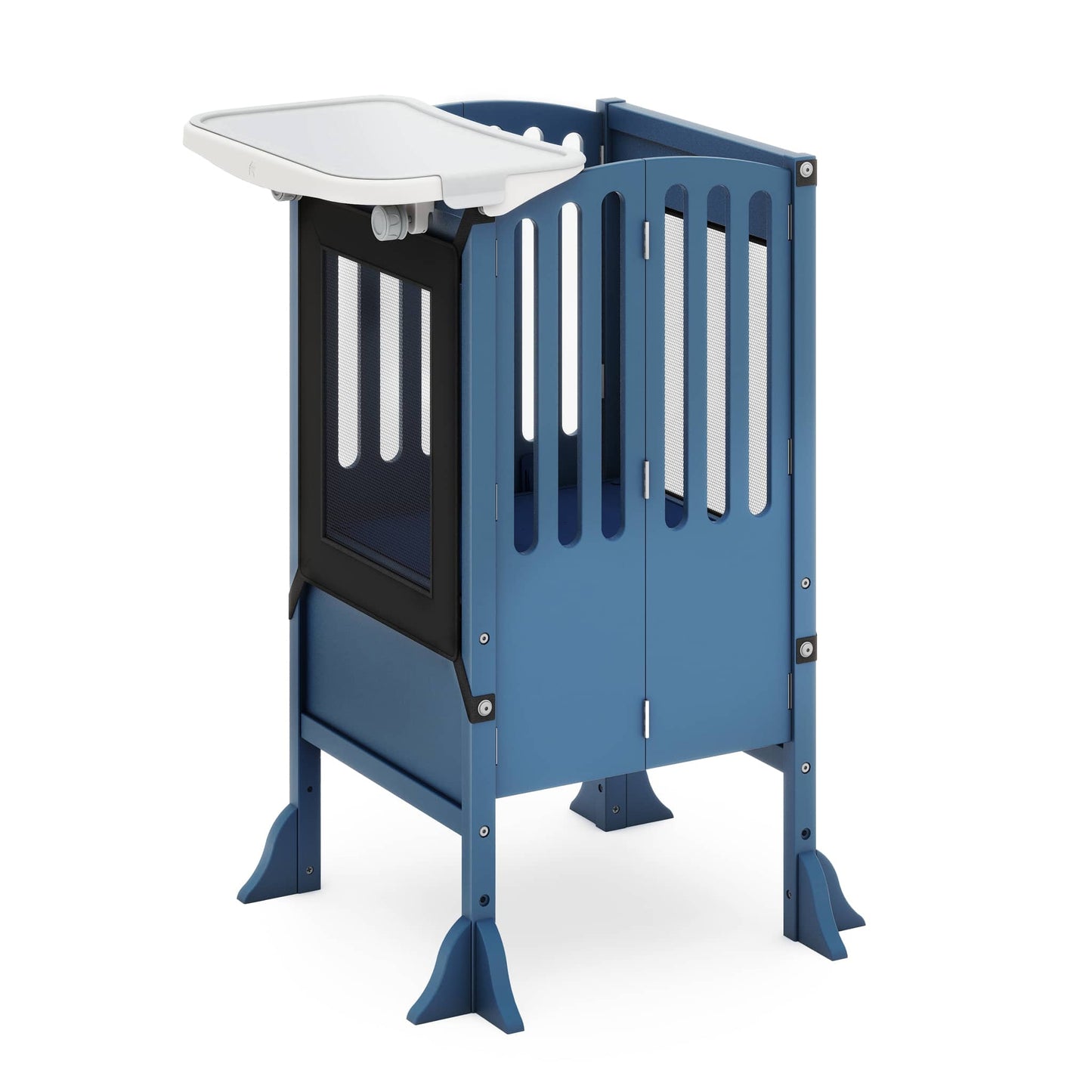 Contemporary Kitchen Helper Toddler Tower and Mealtime and Play Tray Bundle