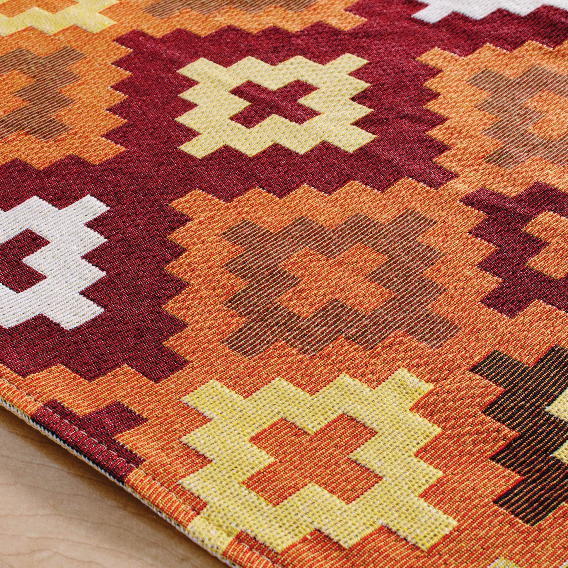 Warm Geo Decorative Runner - 64" x 13"