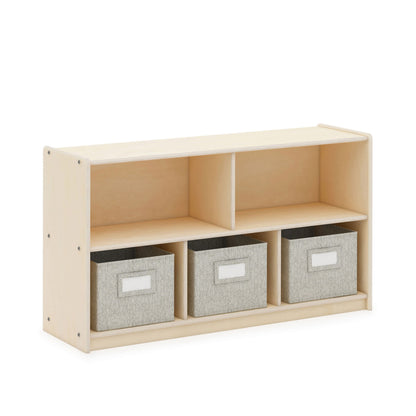 EdQ 2-Shelf 5-Compartment Storage with Bins - 24"