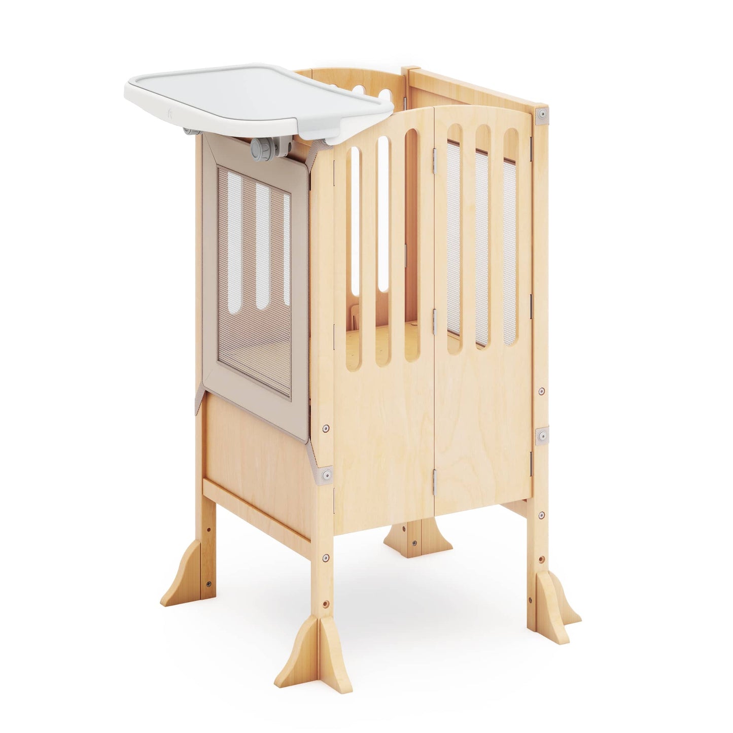 Contemporary Kitchen Helper Toddler Tower and Mealtime and Play Tray Bundle
