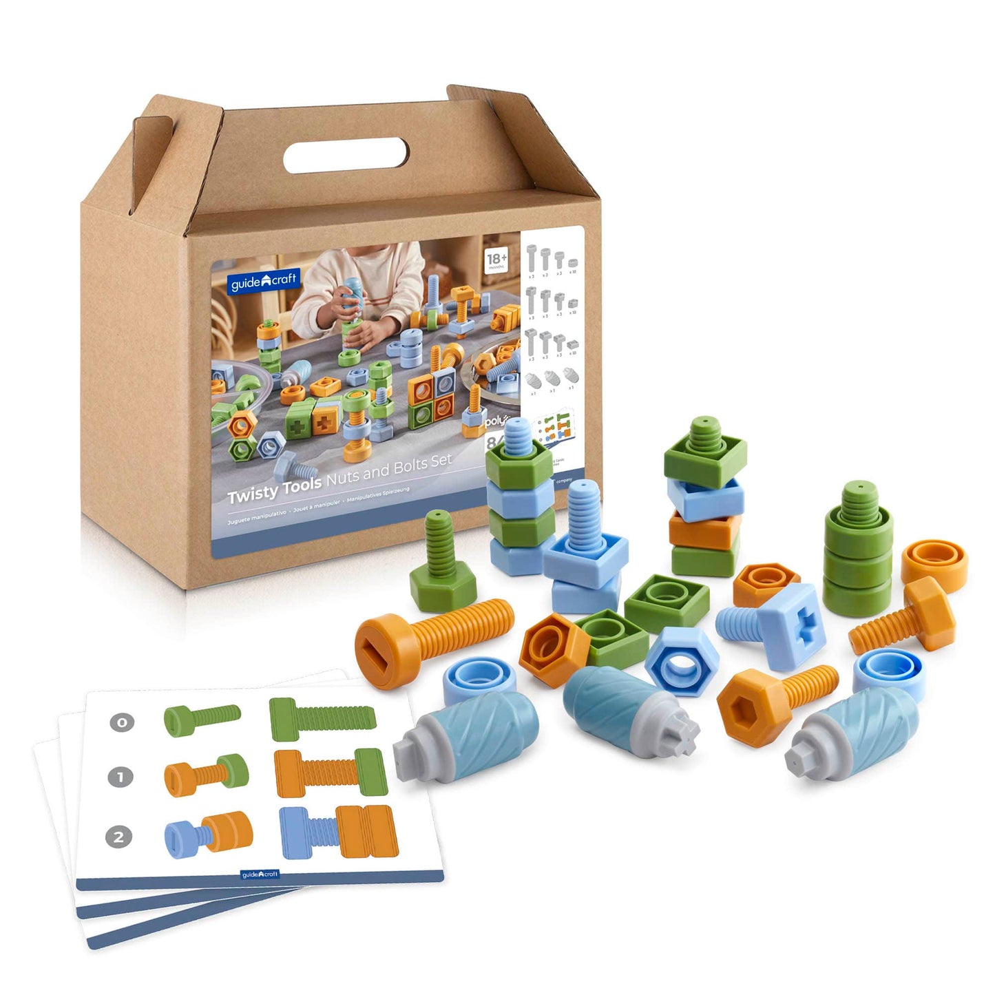 Twisty Tools - Nuts and Bolts Set - 84 pieces