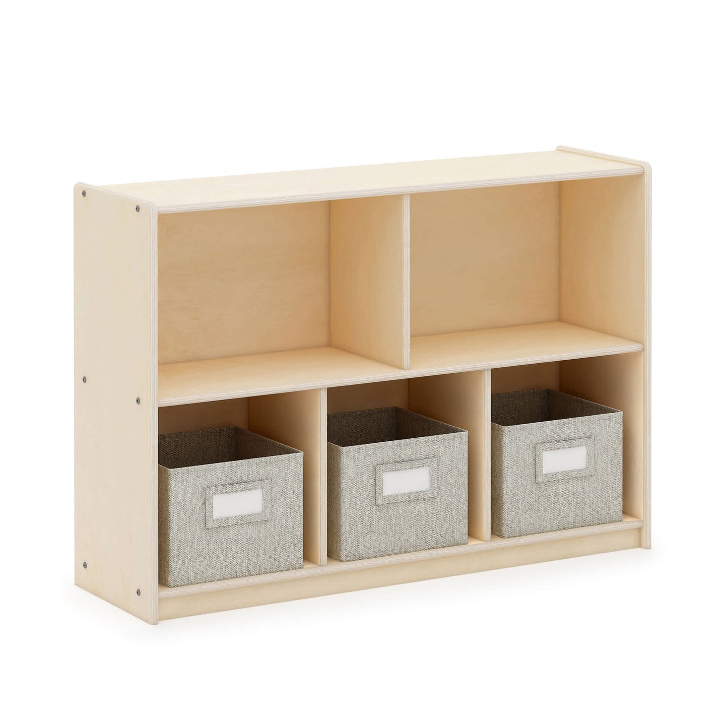 EdQ 2-Shelf 5-Compartment Storage with Bins - 30"