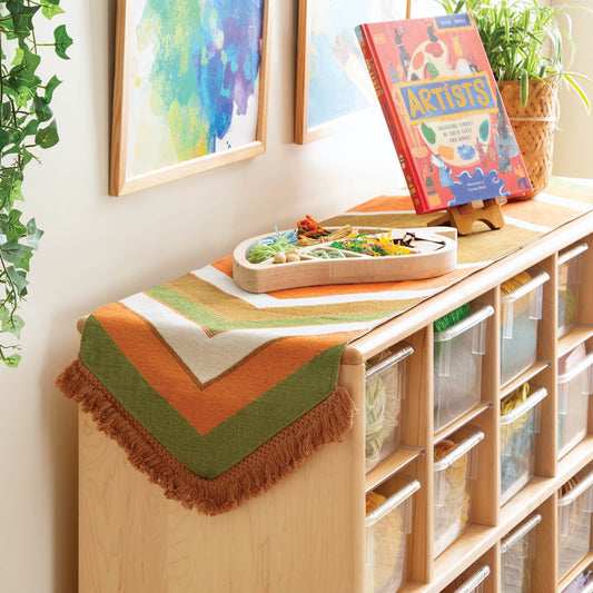 Earth-Toned Decorative Runner - 64" x 13"