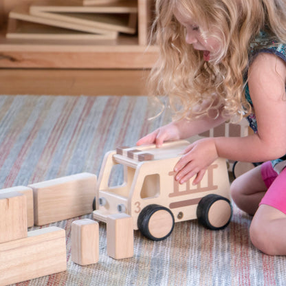 Wooden Fire Truck