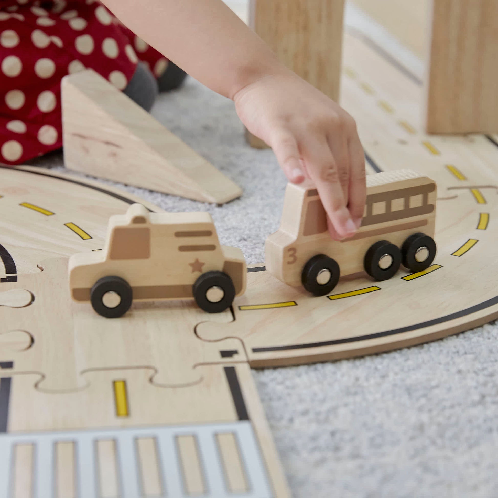Mini Wooden Trucks - Set of 10