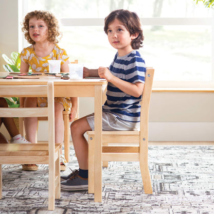 EdQ Hardwood Chairs - Set of 2 - 12" Seat