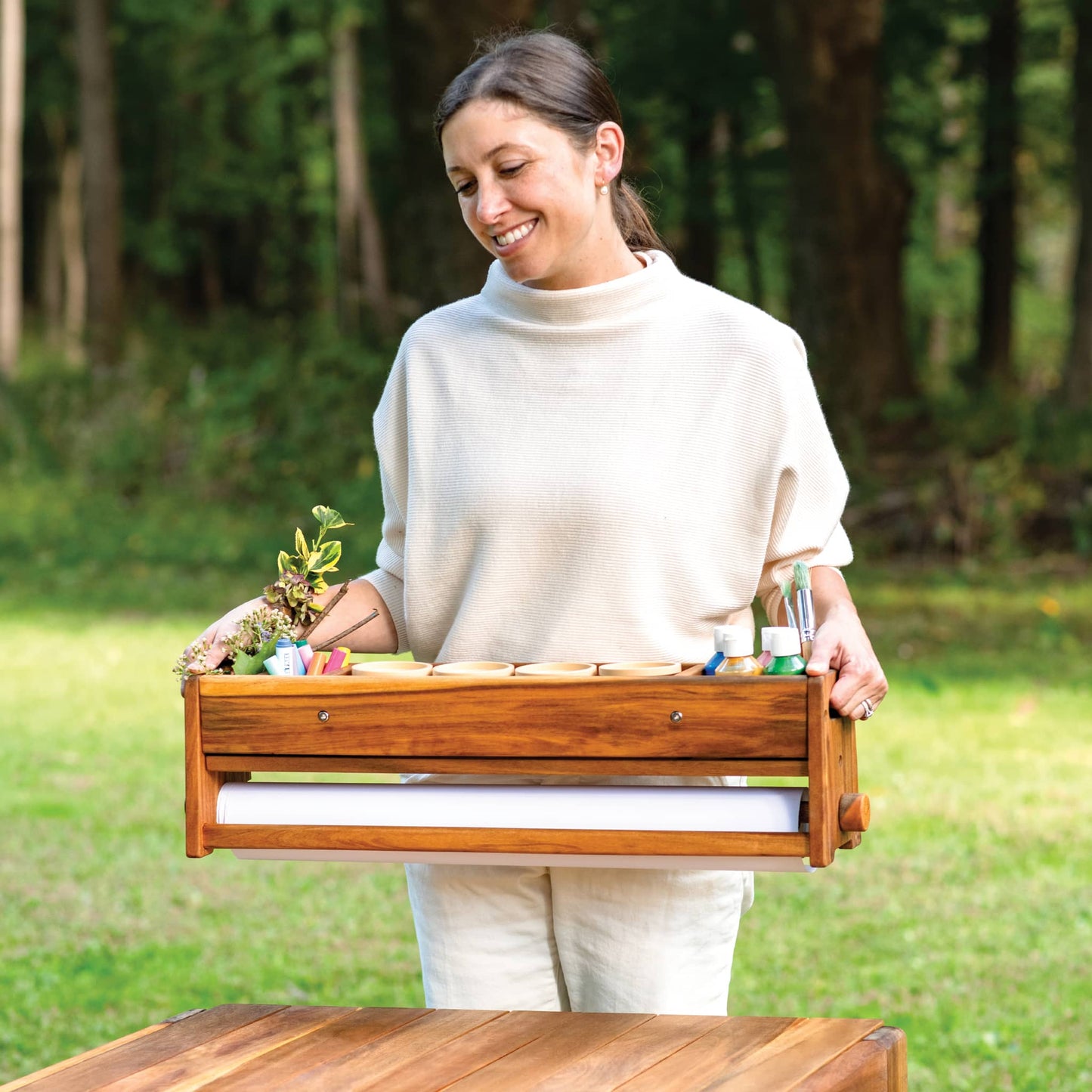 Acadia Outdoor Art Activity Table and Stool Set