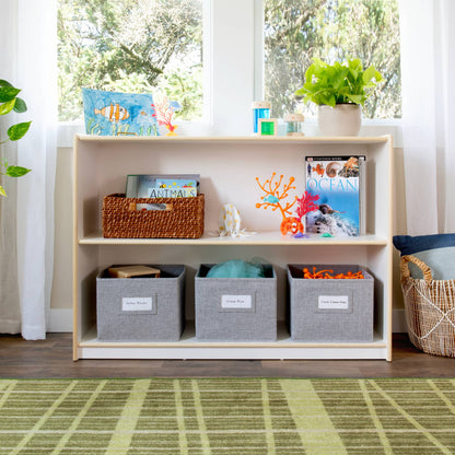 EdQ 2-Shelf Open Storage with Bins - 30"