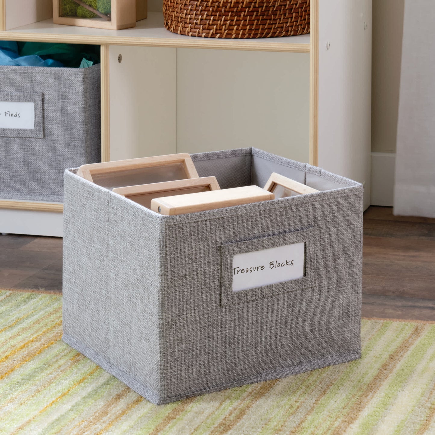 EdQ 3-Shelf 8-Compartment Storage with Bins - 36"
