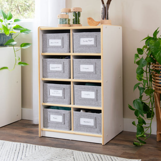 EdQ 8 Cubby Bin Storage Organizer - 30"