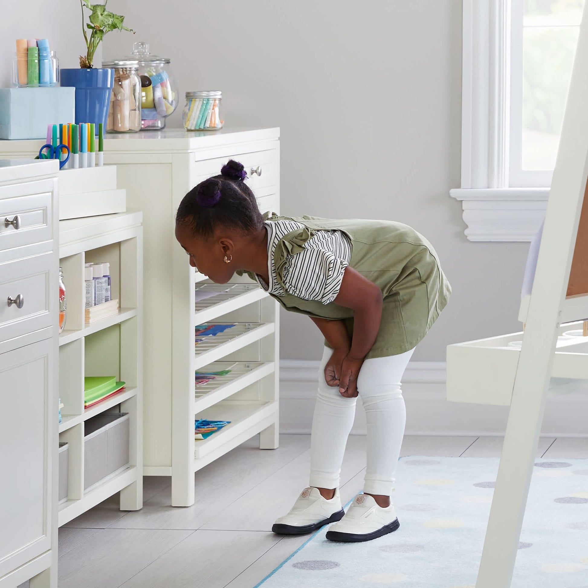 Martha Stewart Kids' Art Storage with Drying Racks