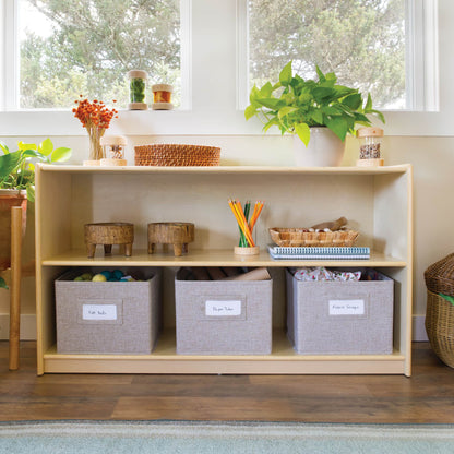 EdQ 2-Shelf Open Storage with Bins - 24"