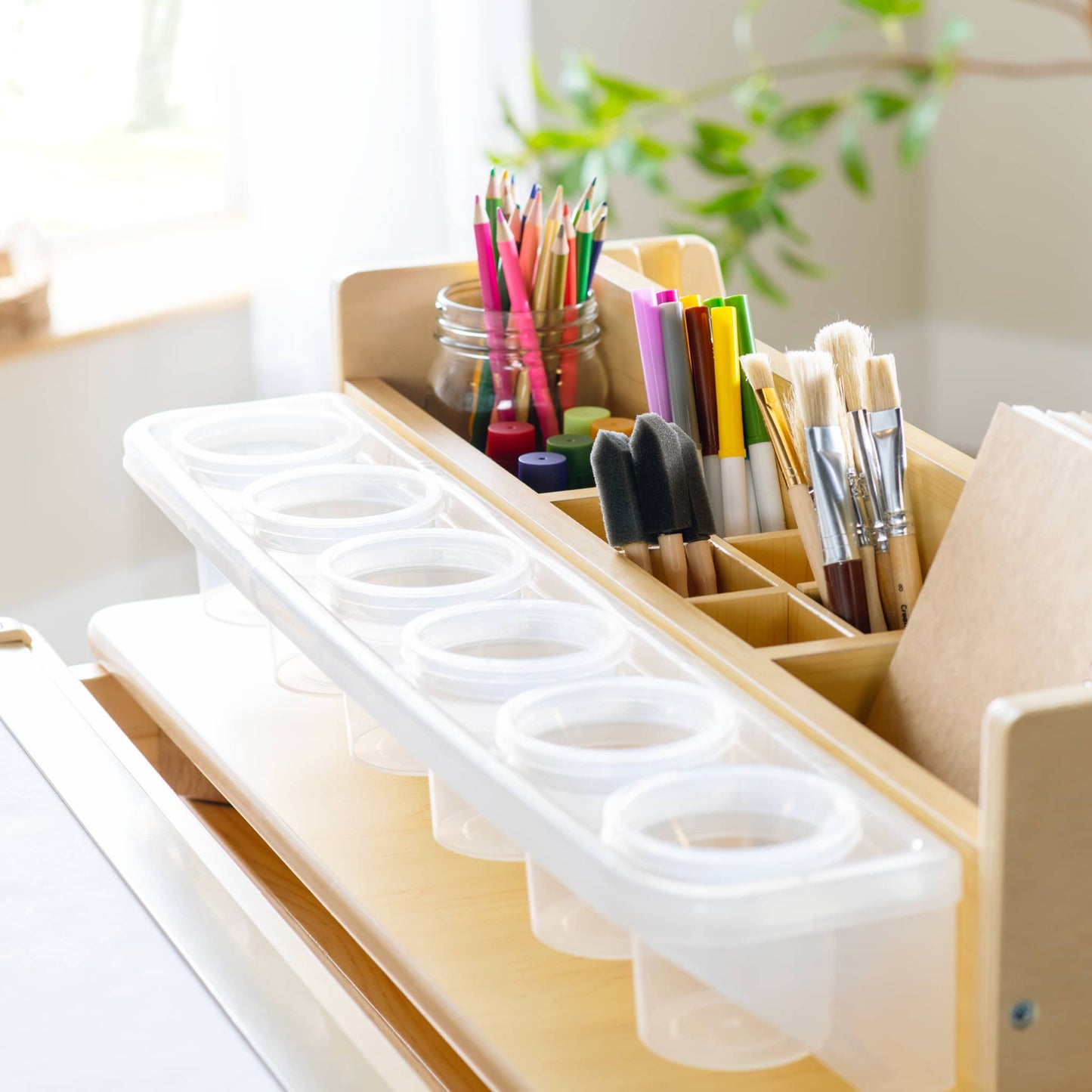 Design Studio - 3 in 1 Art Table, Drafting Table, Easel, and Stool