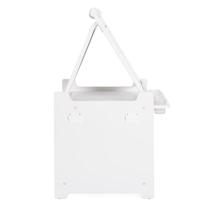 Kids' Desk to Easel Art Cart