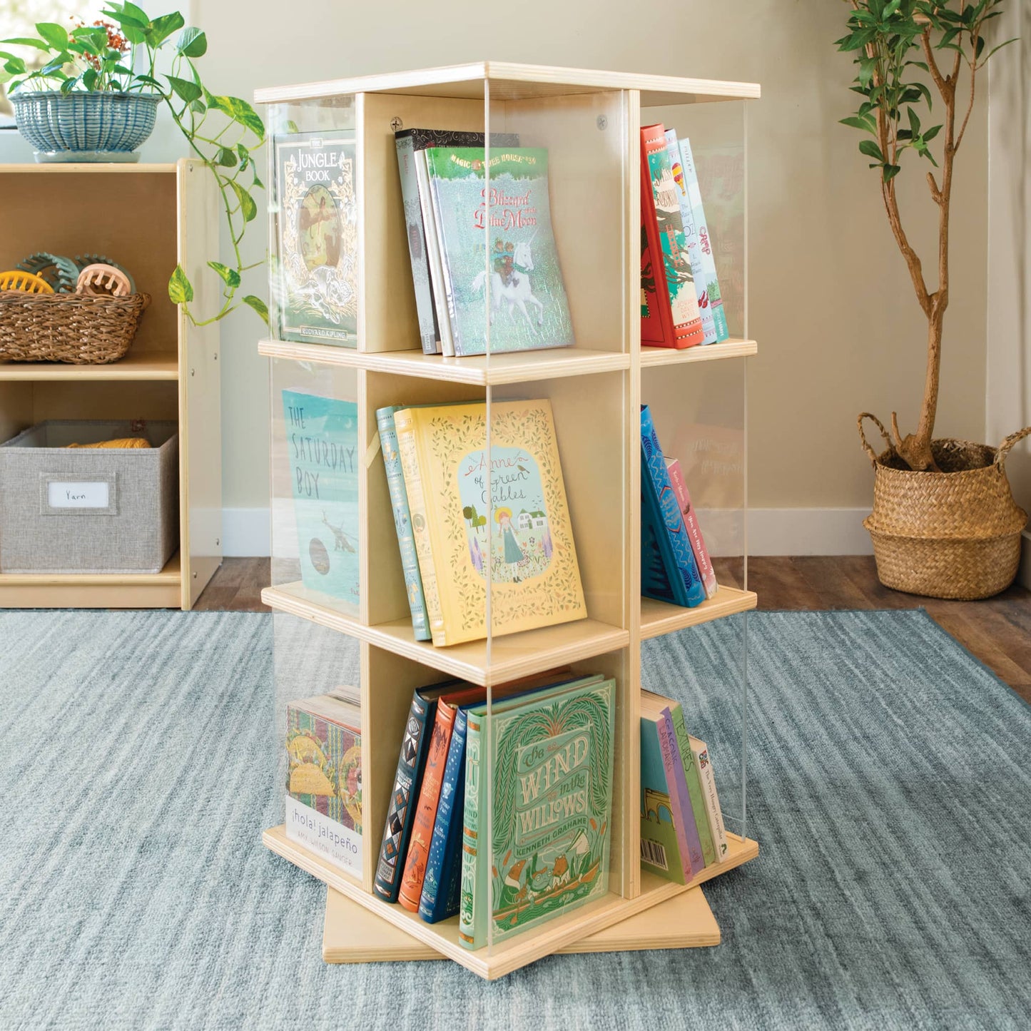 EdQ Rotating Book Display 3 Tier