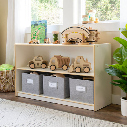EdQ 2-Shelf Open Storage with Bins - 24"
