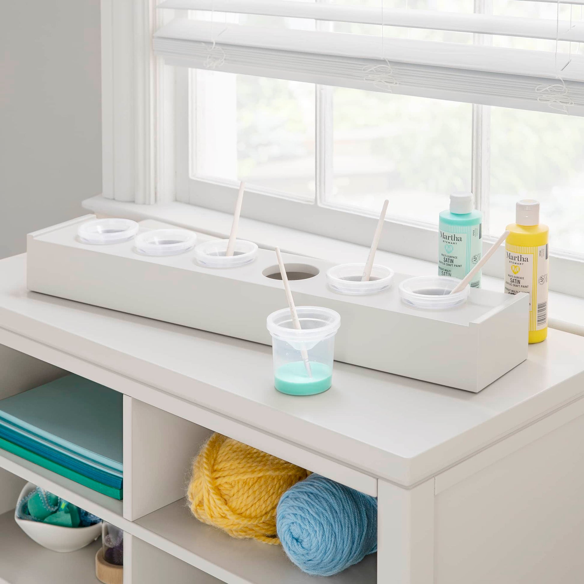 Martha Stewart Kids' Tray with Paint Cups