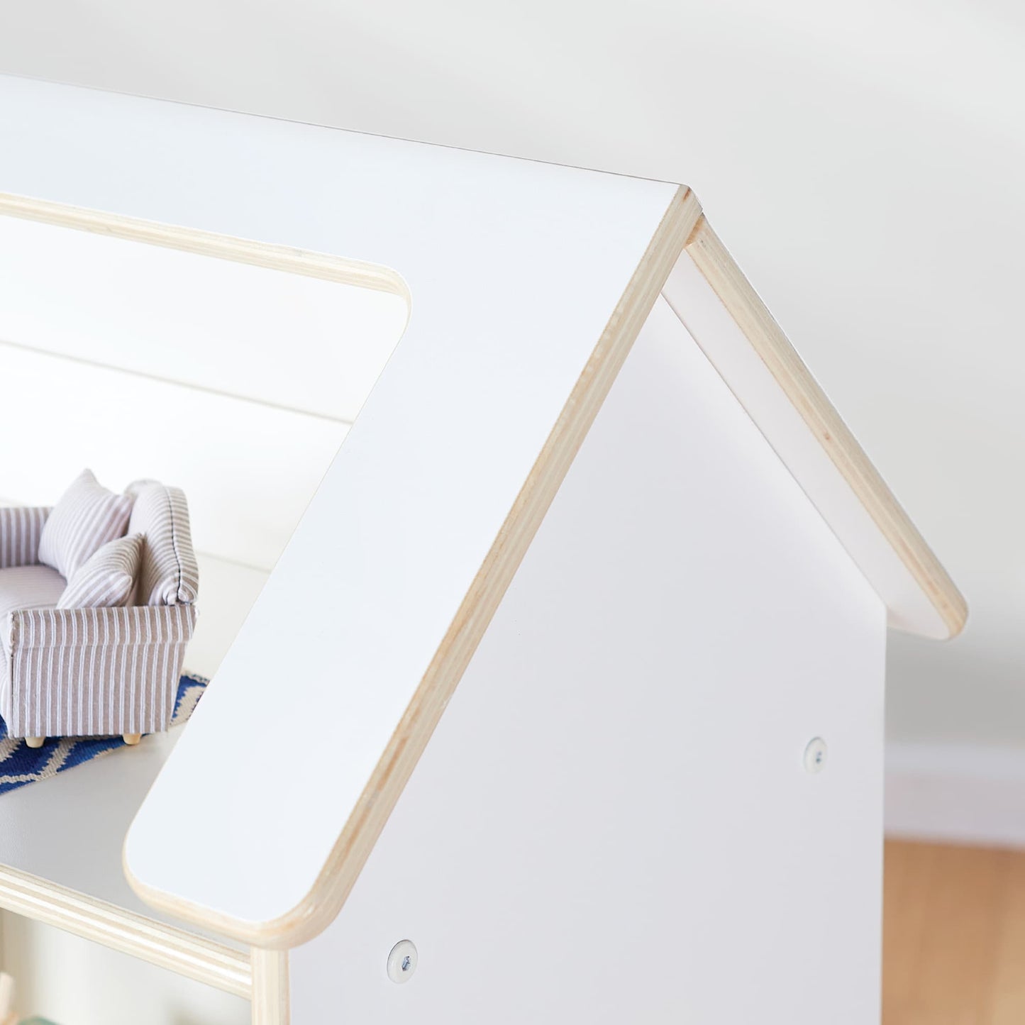EdQ Dollhouse Bookcase with Bins