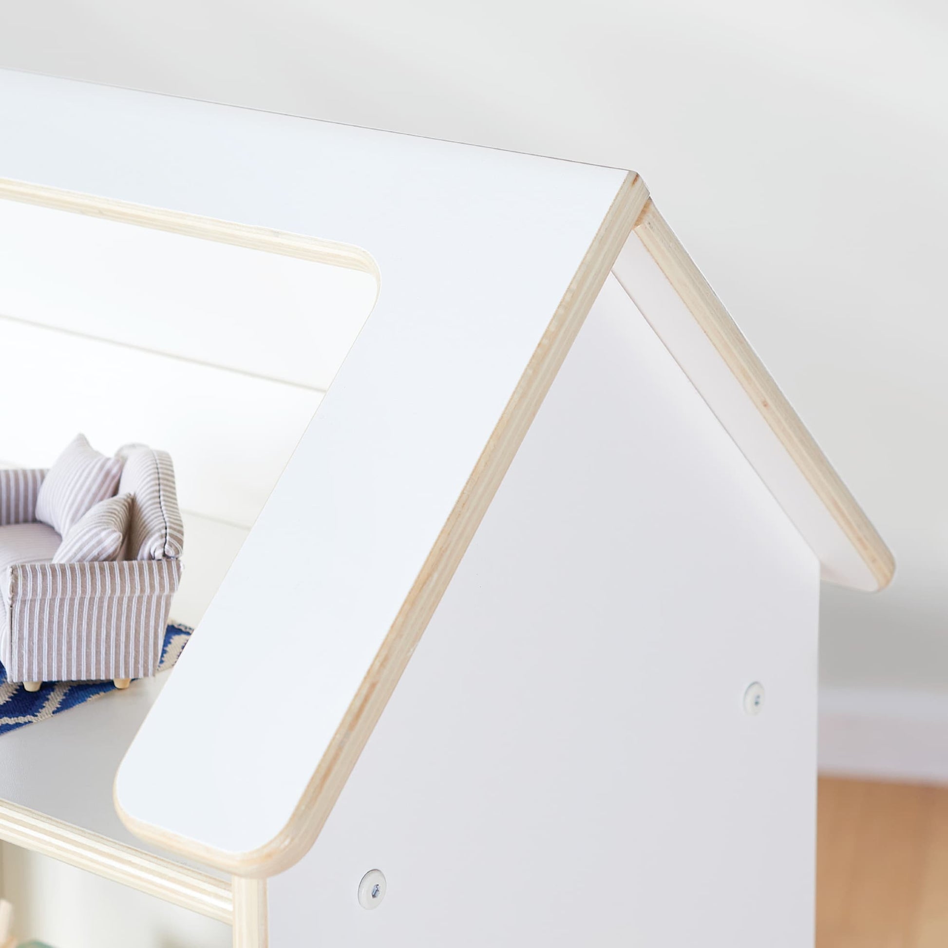 EdQ Dollhouse Bookcase with Bins