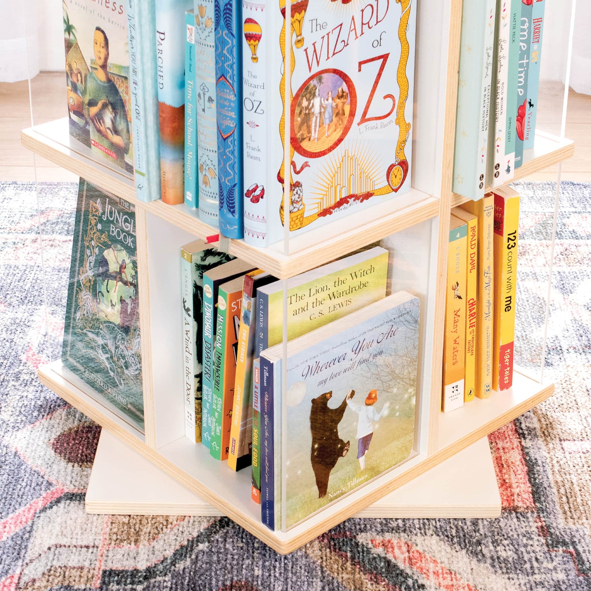 EdQ Rotating Book Display 3 Tier
