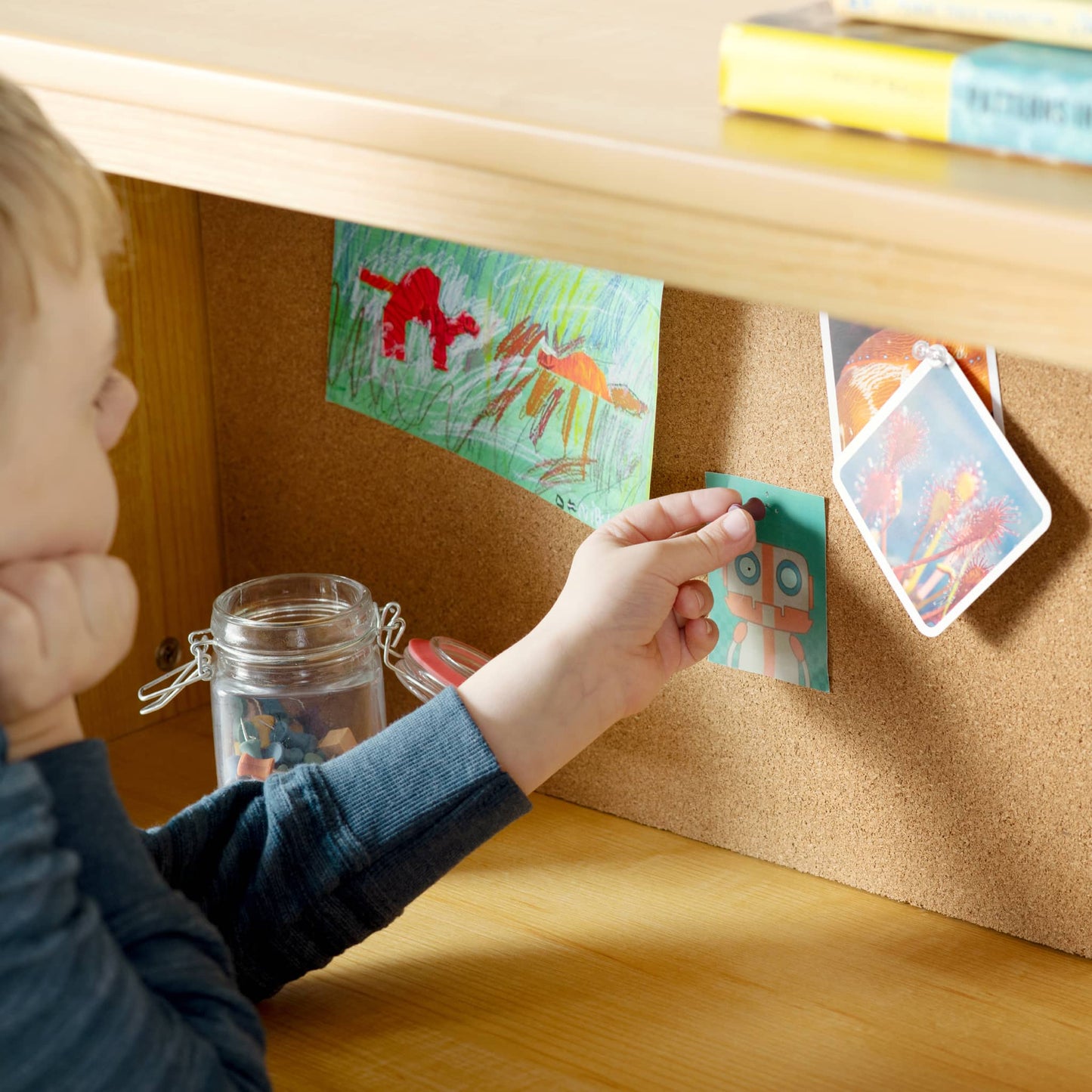 Kids' Media Desk, Hutch and Chair Set