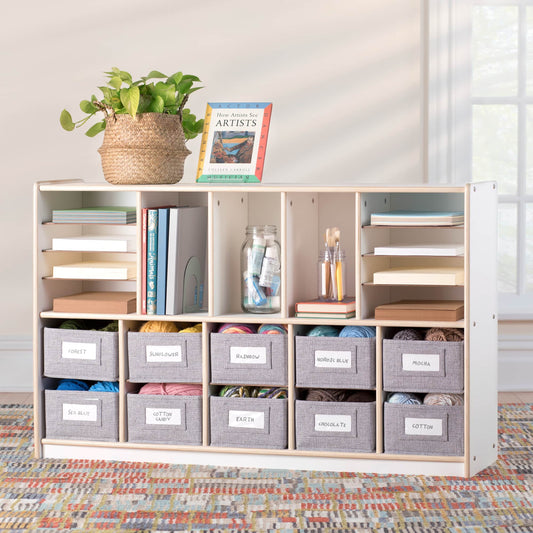 EdQ Shelves and 10 Bin Storage Unit - 30"