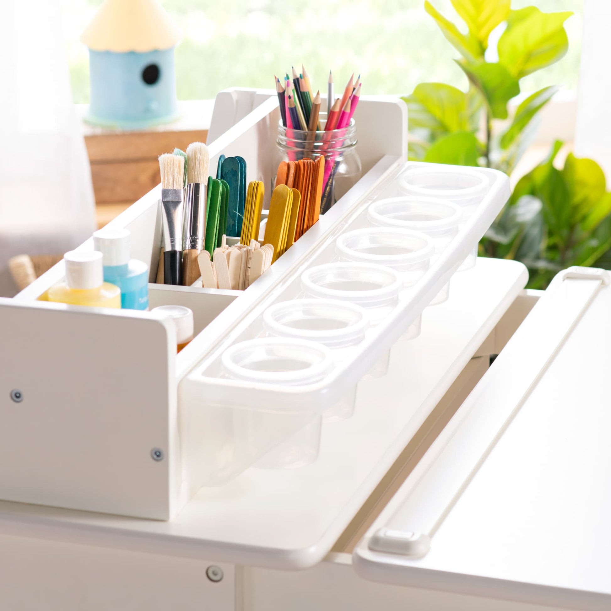 Design Studio - 3 in 1 Art Table, Drafting Table, Easel, and Stool