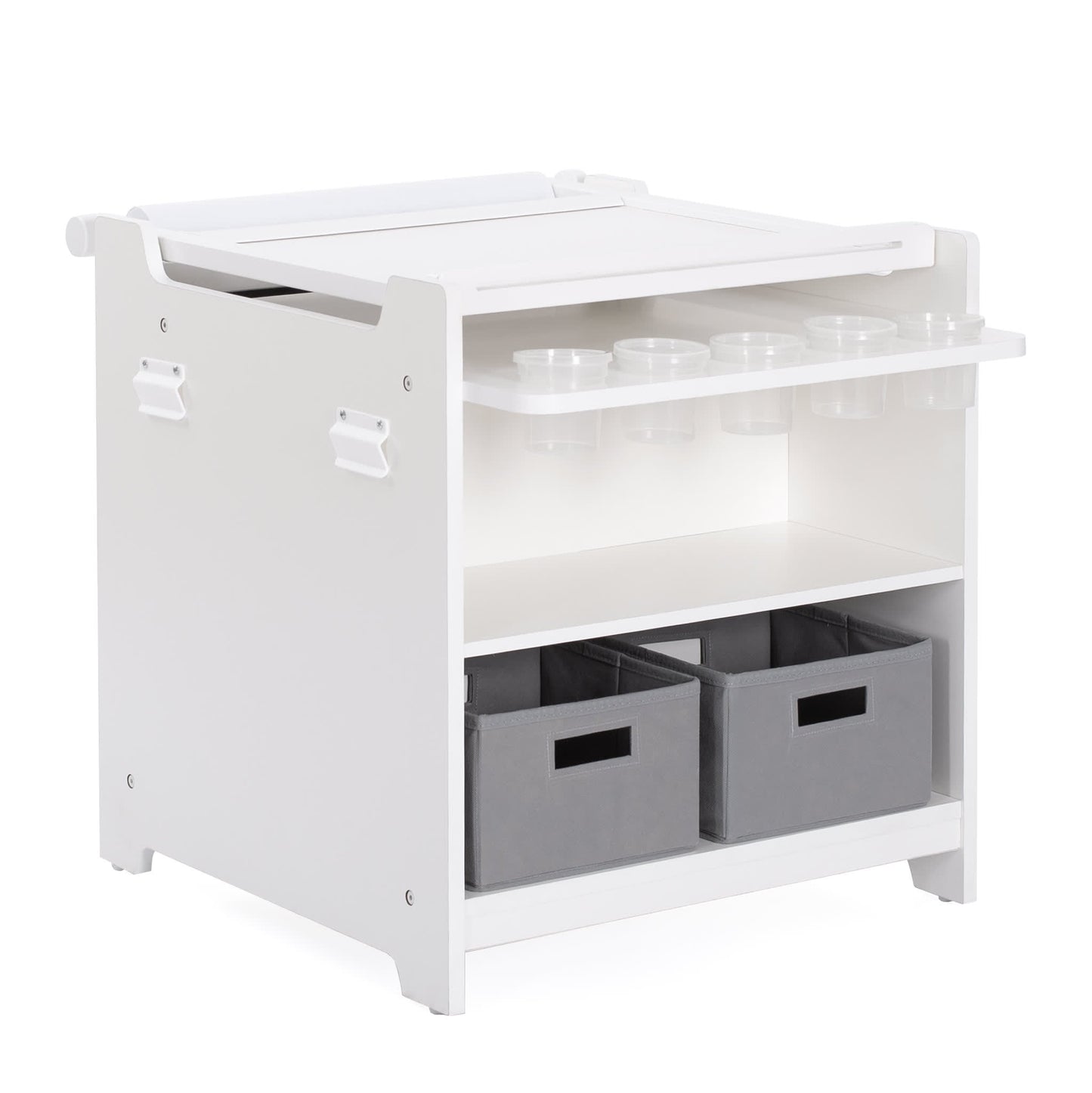Kids' Desk to Easel Art Cart