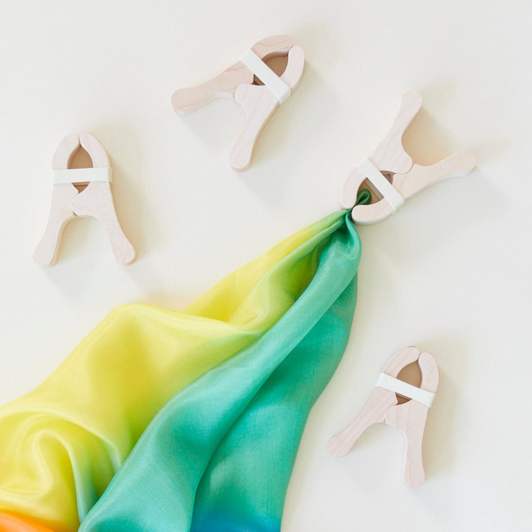 Sarah's Silks Maple Playclips Set of 4